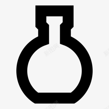 罐子灯泡化学烧瓶图标图标