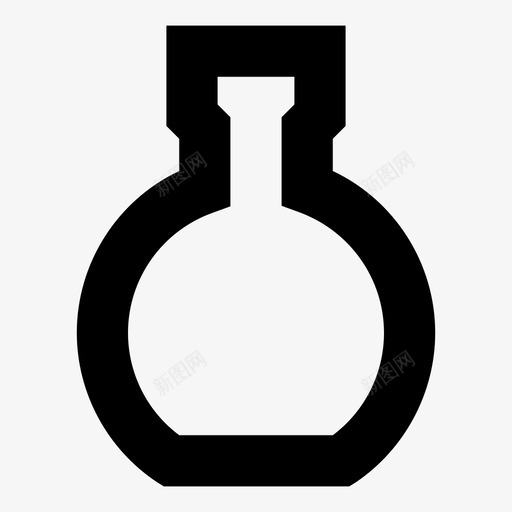 罐子灯泡化学烧瓶图标svg_新图网 https://ixintu.com 化学烧瓶 大图标 灯泡 罐子