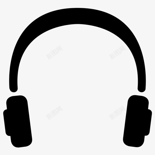 耳机音频低音图标svg_新图网 https://ixintu.com 低音 听 声音 盖子 耳朵 耳机 音乐 音频
