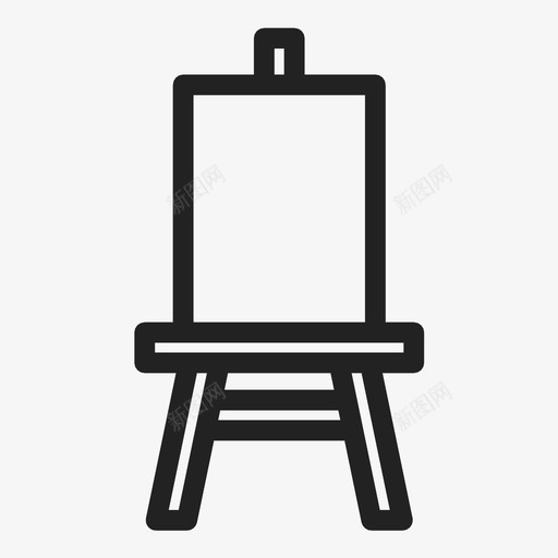 艺术架绘画画家图标svg_新图网 https://ixintu.com 博物馆 画家 绘画 艺术 艺术品 艺术架 调色板