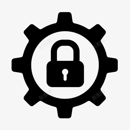 cog工具和设置安全图标svg_新图网 https://ixintu.com cog 受保护 安全 工具和设置 选项 首选项