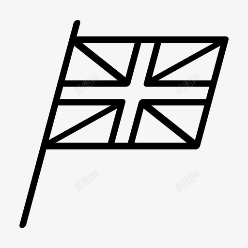英国国旗欧洲图标svg_新图网 https://ixintu.com 世界旗帜 国家 国旗 旗帜 欧洲 英国 英格兰