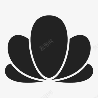 莲花瑜伽孔雀图标图标