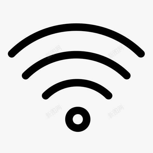 wifi无线网络wifi信号图标svg_新图网 https://ixintu.com wifi wifi信号 wifi连接 无线信号 无线网络 模块 波形