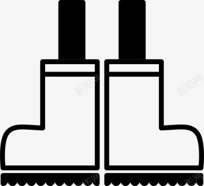 雨天胶靴图标图标