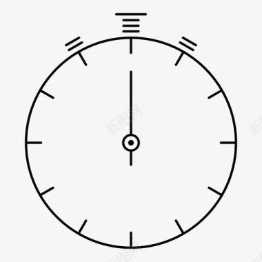 秒表轨道时间表面图标图标