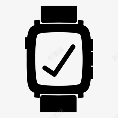 卵石时间正常iwatch智能手表图标图标