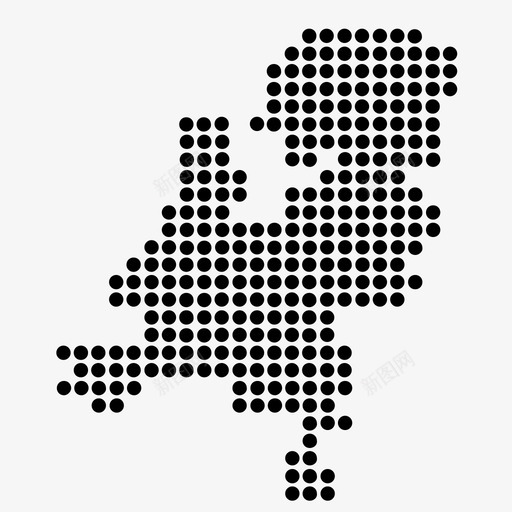 荷兰国家点图标svg_新图网 https://ixintu.com 国家 地图 欧洲 点 荷兰