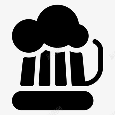 啤酒啤酒花麦芽图标图标