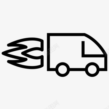 turbo送货车包裹服务图标图标
