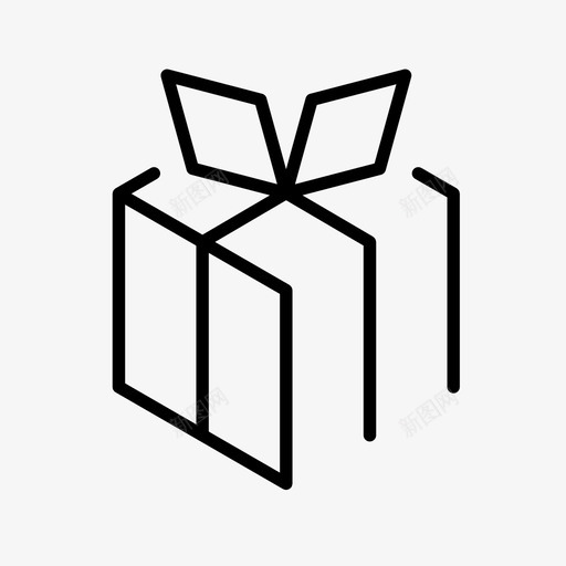 礼物包装节日图标svg_新图网 https://ixintu.com 包装 包装盒 庆祝 捐赠 生日 盒子 礼物 节日