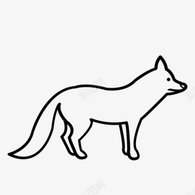 狐狸动物哺乳动物图标图标