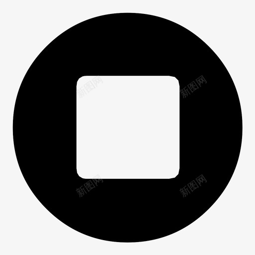 停止媒体控制媒体播放器控制图标svg_新图网 https://ixintu.com 停止 停止按钮 媒体控制 媒体播放器控制