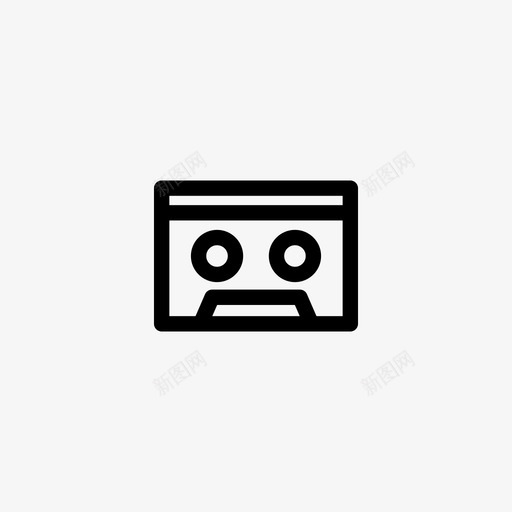 卡带声音复古图标svg_新图网 https://ixintu.com 卡带 唱片 声音 复古 多媒体 录音带 模拟 界面和网络图标 音乐
