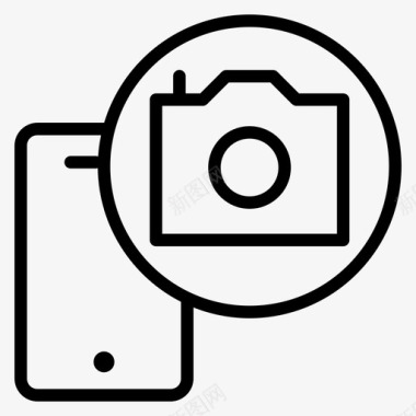 手机摄像头手机手机摄影图标图标