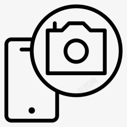 矢量摄像头提醒签手机摄像头手机手机摄影图标高清图片