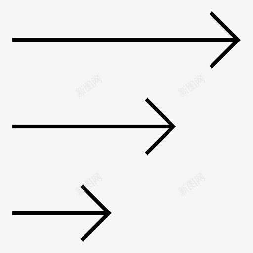 右箭头符号移动图标svg_新图网 https://ixintu.com 前面 右箭头 建议 指示 方向 移动 符号 轮廓