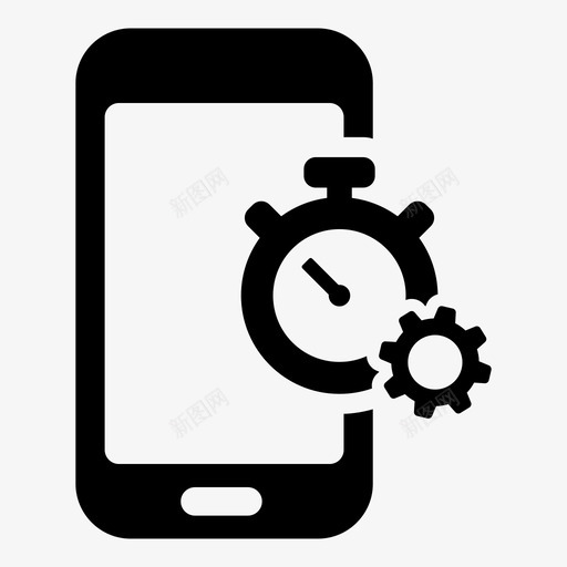 智能手机选项首选项图标svg_新图网 https://ixintu.com 工具 时间 智能手机 秒表 计时器 设置 选项 首选项