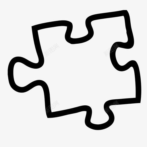 拼图块活动惊奇图标svg_新图网 https://ixintu.com 乐趣 大脑 惊奇 拼图块 活动 游戏 脑子拼图素材