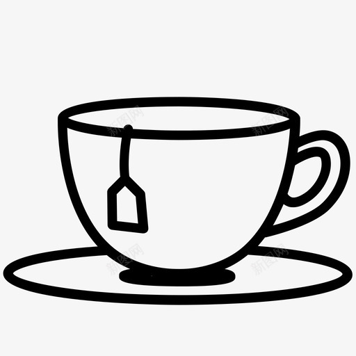 茶杯早晨饮料图标svg_新图网 https://ixintu.com 加拿大城市 咖啡馆 早晨 温哥华特色 茶杯 饮料
