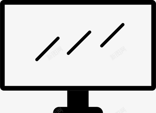 显示器电视屏幕外围设备图标图标