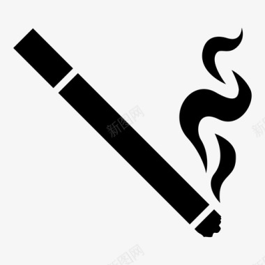 香烟物品习惯图标图标