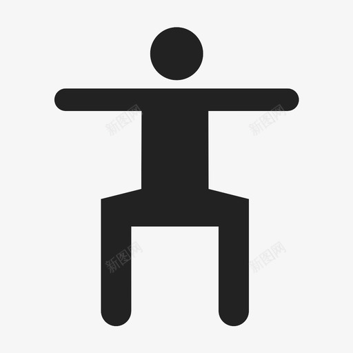 蹲下热身运动热身图标svg_新图网 https://ixintu.com 伸展 健身 手臂和腿部伸展运动瑜伽 热身 热身运动 蹲下