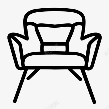 椅子儿童四条腿图标图标