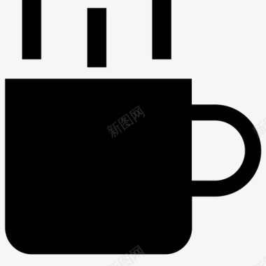 咖啡奶油杯子图标图标