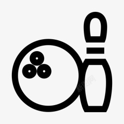 球球是道保龄球运动劈叉图标高清图片