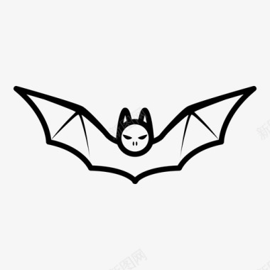 蝙蝠吸血鬼回声定位图标图标