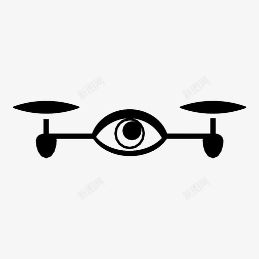 间谍无人机特勤遥控图标svg_新图网 https://ixintu.com 四轮直升机 天空 特勤 相机 眼睛 秘密 遥控 间谍 间谍无人机 飞机