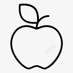 乔纳森苹果美味水果图标高清图片