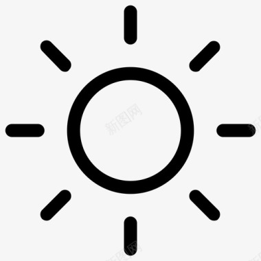 阳光天气元素天气状况图标图标