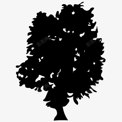 垂柳树木坚实的偶像图标svg_新图网 https://ixintu.com 坚实的偶像 垂柳 树木