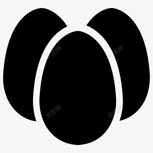 鸡蛋早餐奶制品图标svg_新图网 https://ixintu.com 三个鸡蛋 奶制品 早餐 鸡蛋
