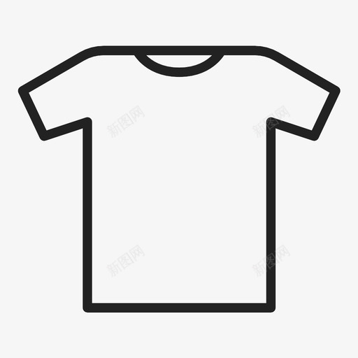 T恤白T恤图标svg_新图网 https://ixintu.com T恤 白T恤