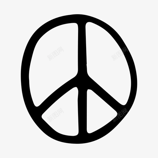 和平平静沉着图标svg_新图网 https://ixintu.com 七十年代 两个手指 和平 嬉皮士 平静 沉着 没有战争 符号 自由