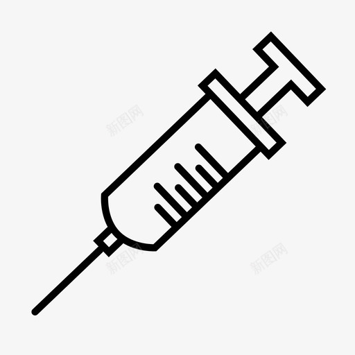 注射器血液医疗图标svg_新图网 https://ixintu.com 医疗 卫生和医疗 注射 注射器 疫苗接种 血液 针头