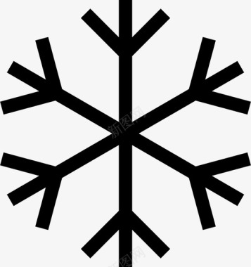 雪花天气预报独特图标图标