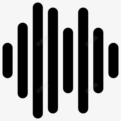 声音音乐噪音图标svg_新图网 https://ixintu.com 噪音 噪音logo 声音 音乐 音乐-实心图标 音符 音量