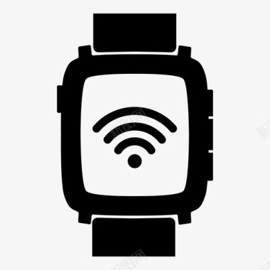 卵石时间连接手表智能手表图标图标