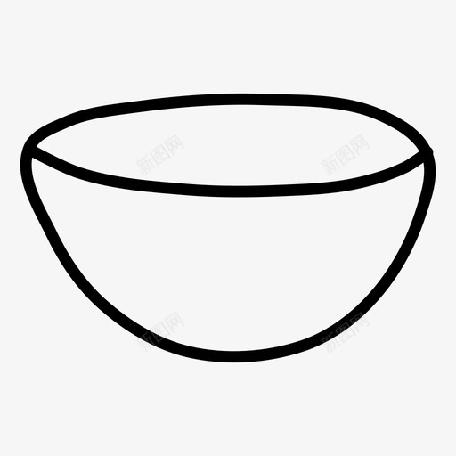 碗食物涂鸦图标svg_新图网 https://ixintu.com 碗 食物涂鸦