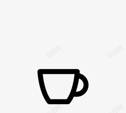 浓缩咖啡杯茶人图标图标