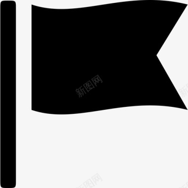 旗帜标签波浪图标图标