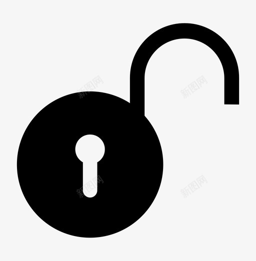 解锁进入打开锁图标svg_新图网 https://ixintu.com 打开 打开锁 挂锁 解锁 进入