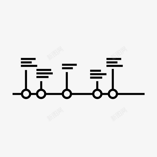 时间轴图表年表图标svg_新图网 https://ixintu.com 事件 历史 图表 年表 插图 时间轴