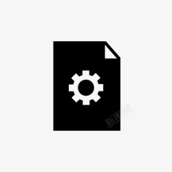 齿轮Windows文档设置计算机齿轮图标高清图片