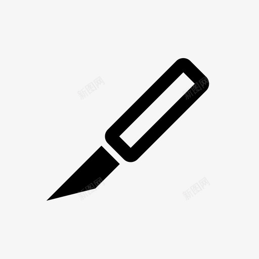 钢笔画笔毡尖图标svg_新图网 https://ixintu.com ui套件 xacto刀 切片 工具 毡尖 画笔 记号笔 钢笔