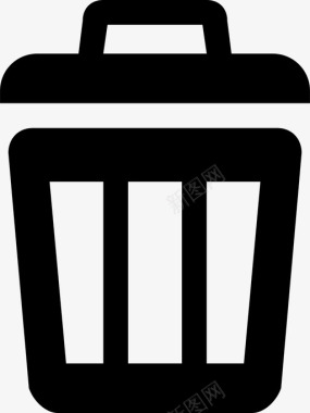 垃圾桶干净脏图标图标